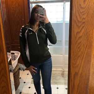 Pink 3/4 zip sweater